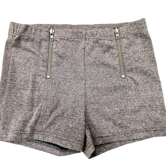 Free People Pants - Free People Heather Gray Brown High Waist Shorts Medium
